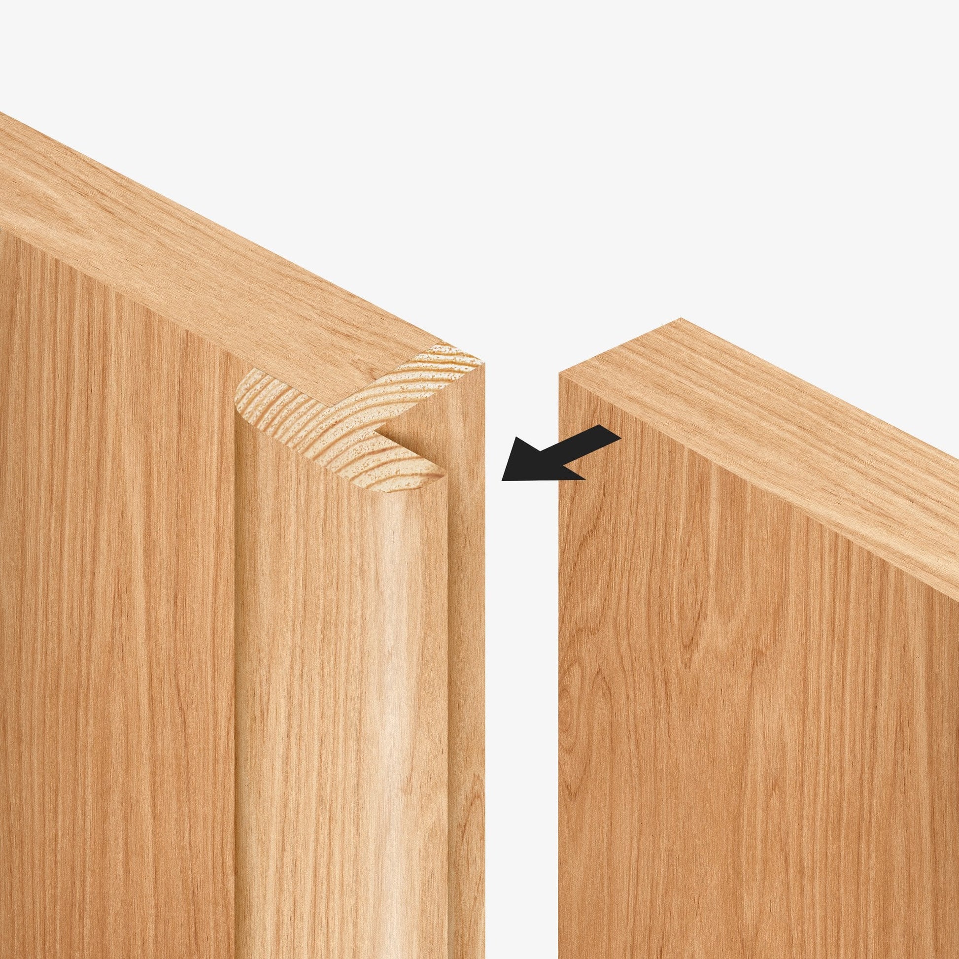 Internal Oak Fully Finished Stamford 4 Panel 1 Light Glazed Pair Door (121370)