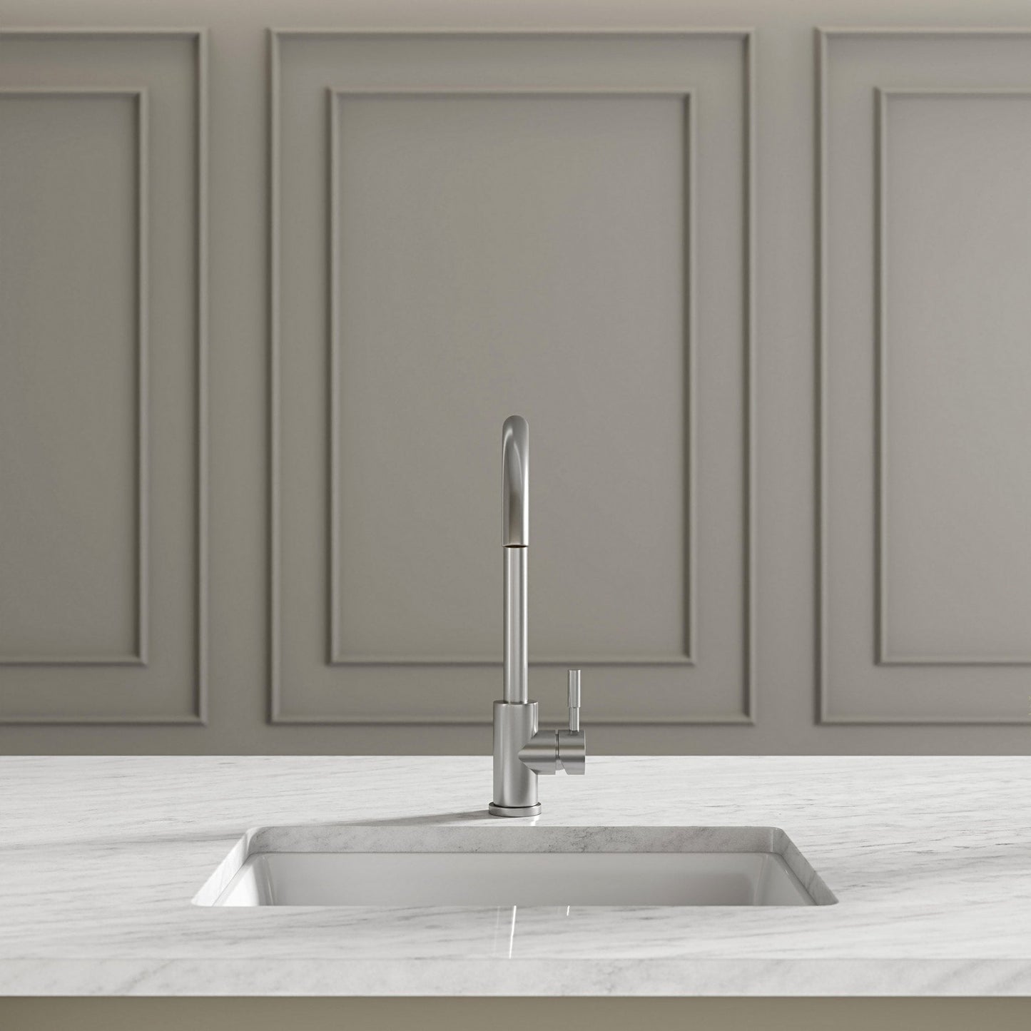 Scandia Single Lever Swan Kitchen Mixer Tap