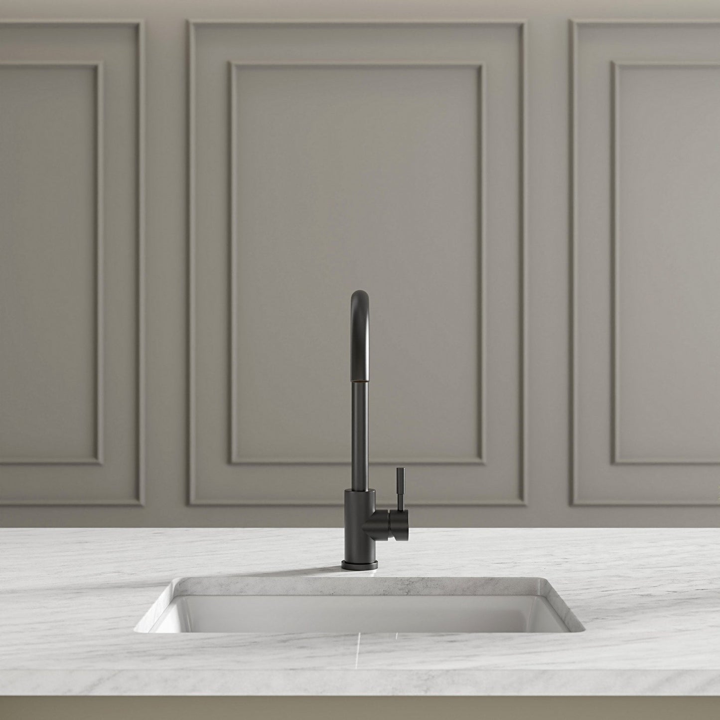 Scandia Single Lever Swan Kitchen Mixer Tap