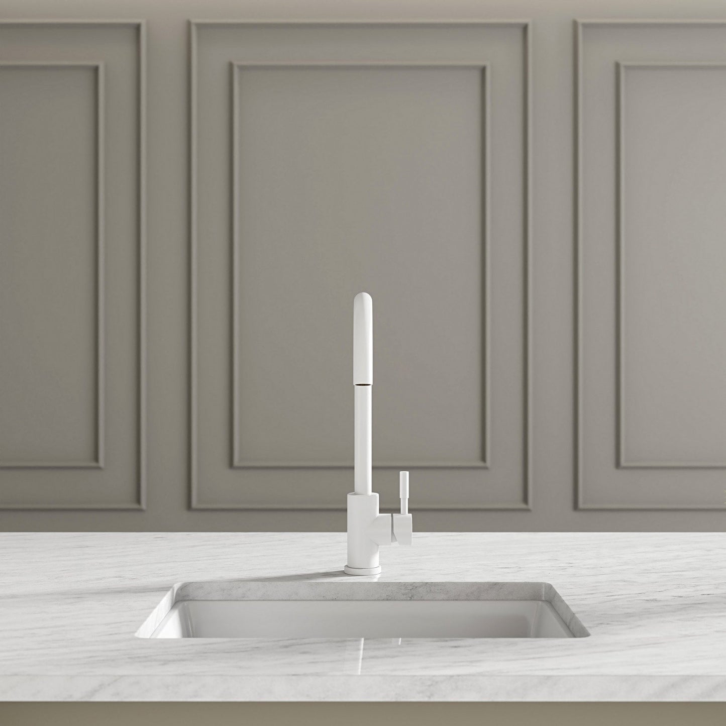 Scandia Single Lever Swan Kitchen Mixer Tap