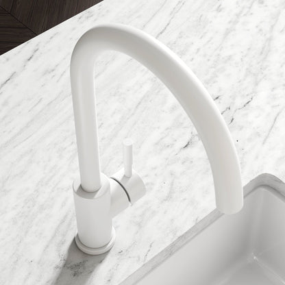 Scandia Single Lever Swan Kitchen Mixer Tap