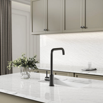 Riviera Single Lever Square Kitchen Mixer Tap