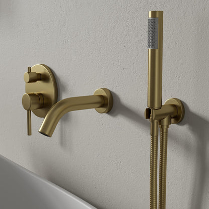 Tyros Wall Mounted Bath Shower Mixer Tap