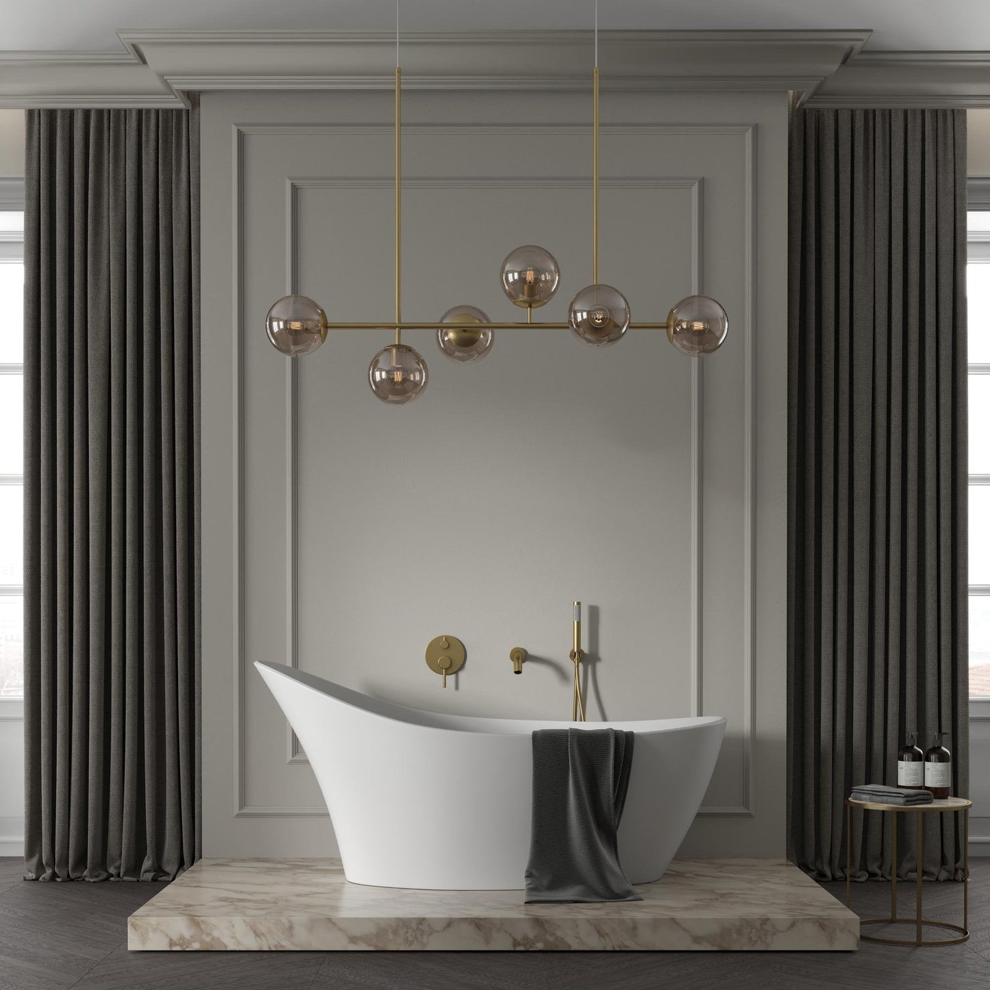 Tyros Wall Mounted Bath Shower Mixer Tap