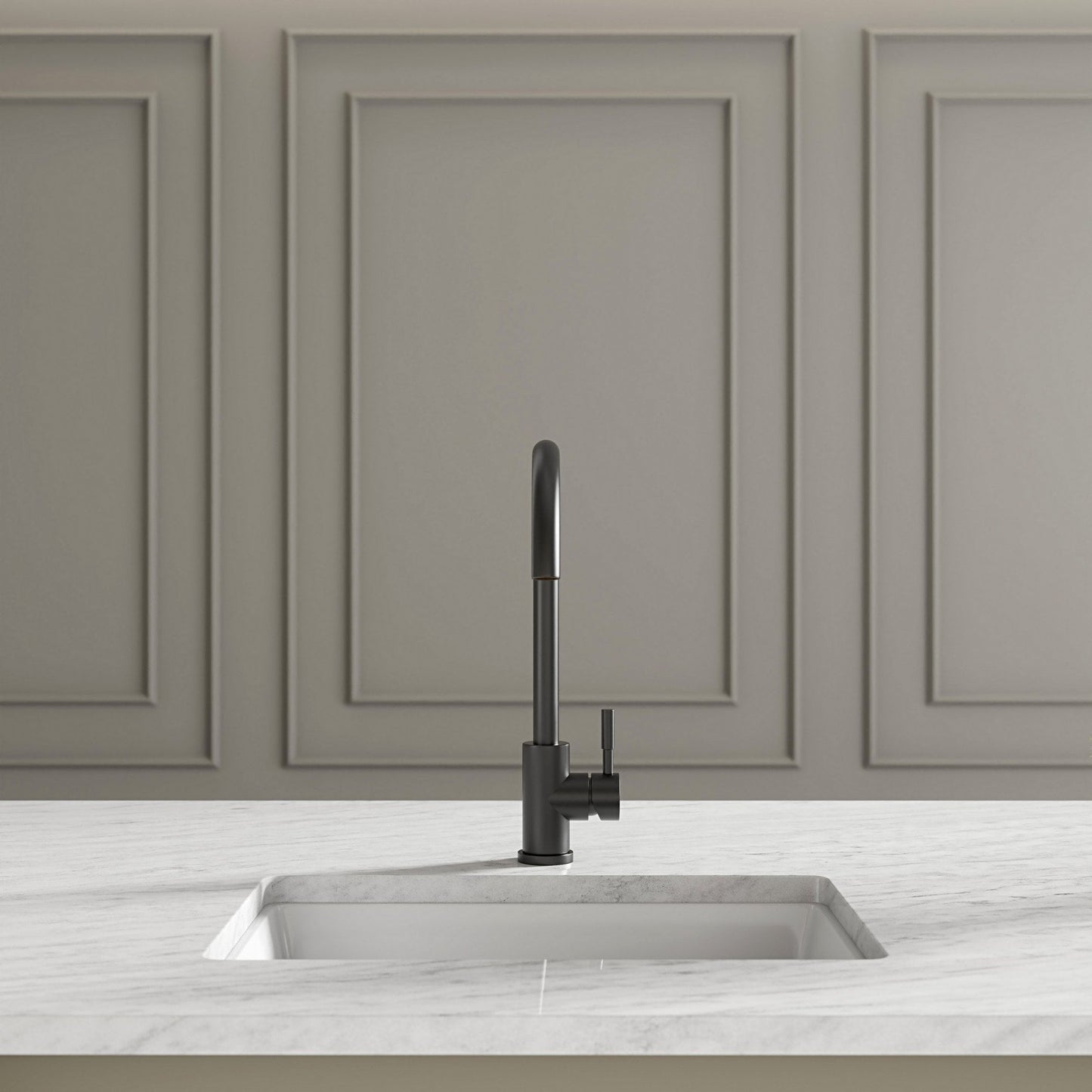 Scandia Single Lever Swan Kitchen Mixer Tap