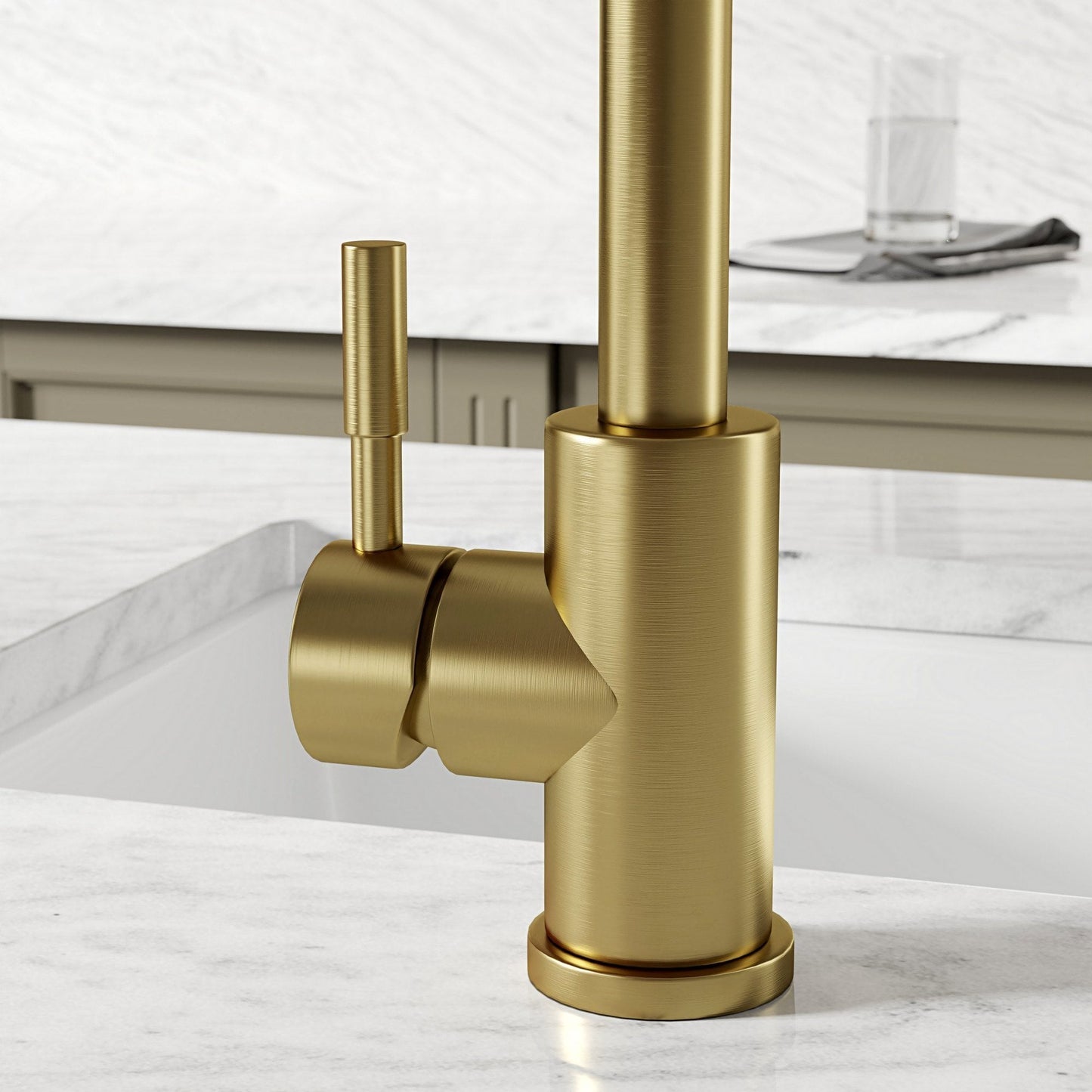 Riviera Single Lever Square Kitchen Mixer Tap