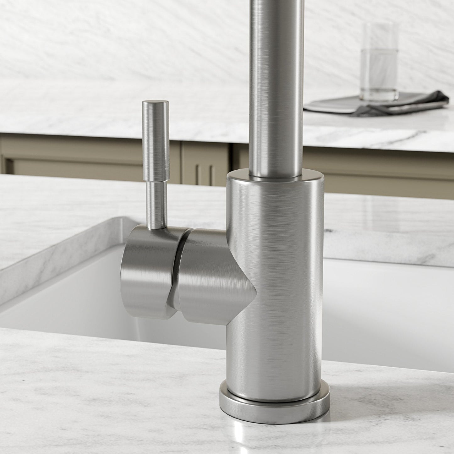 Riviera Single Lever Square Kitchen Mixer Tap