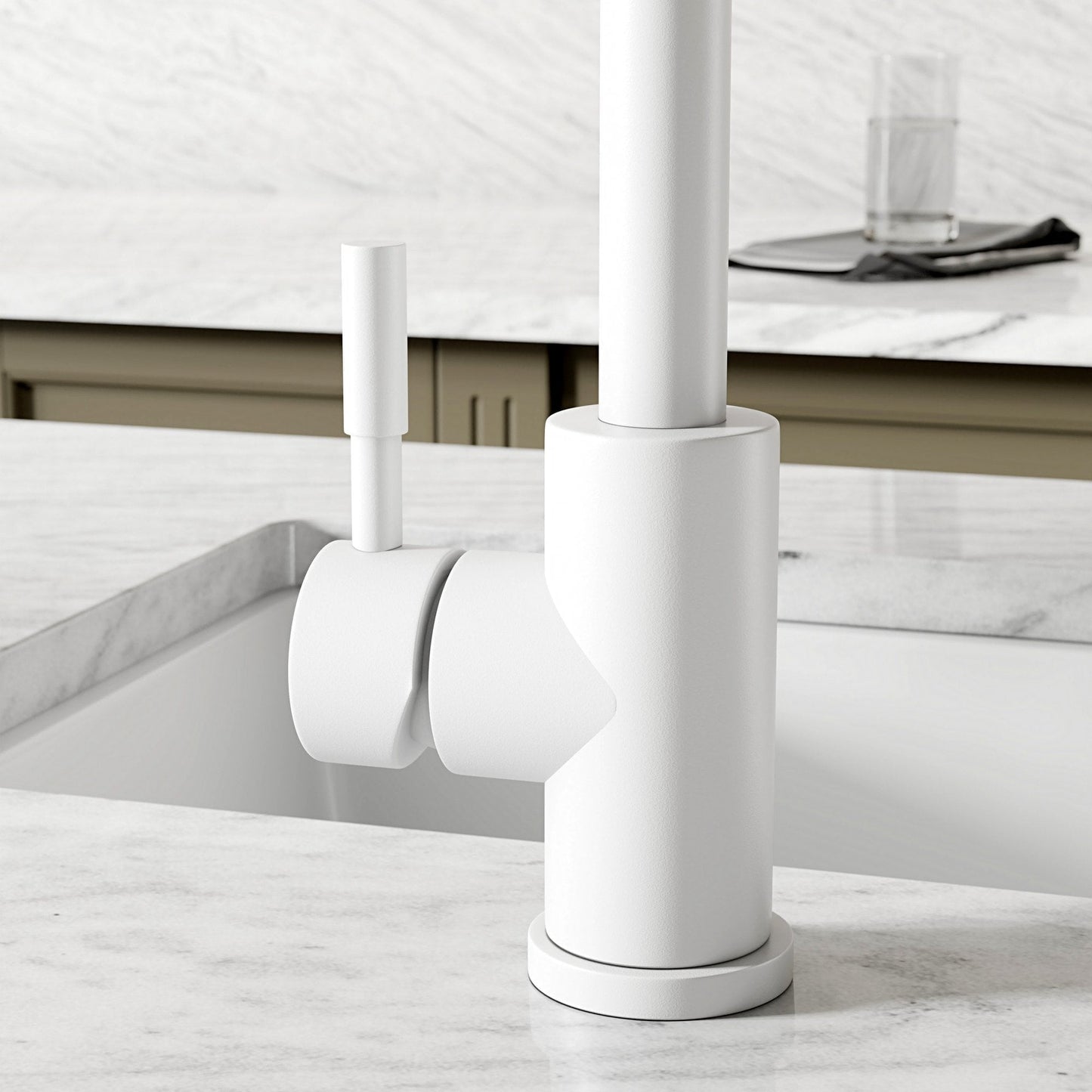 Riviera Single Lever Square Kitchen Mixer Tap