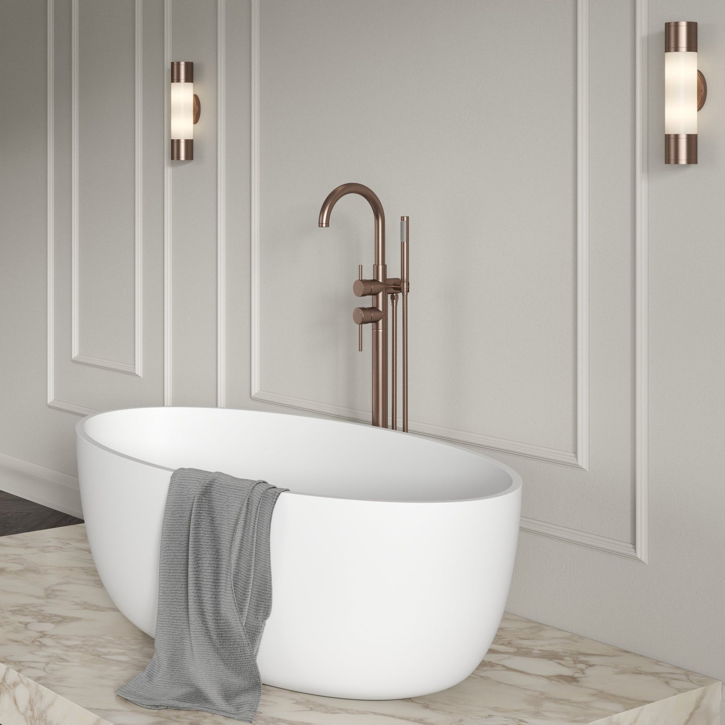 Tyros Floorstanding Bath Shower Mixer Tap