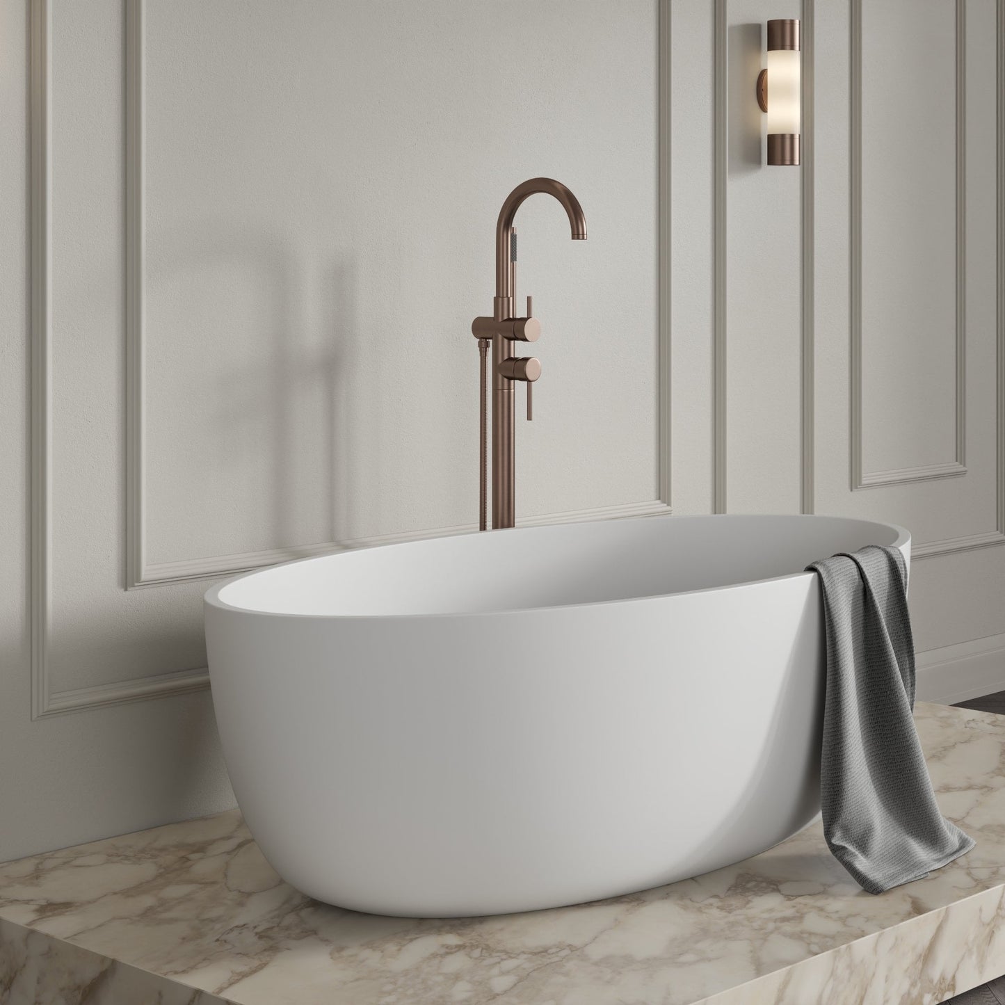 Tyros Floorstanding Bath Shower Mixer Tap