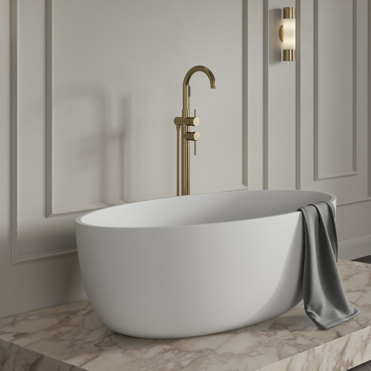 Tyros Floorstanding Bath Shower Mixer Tap