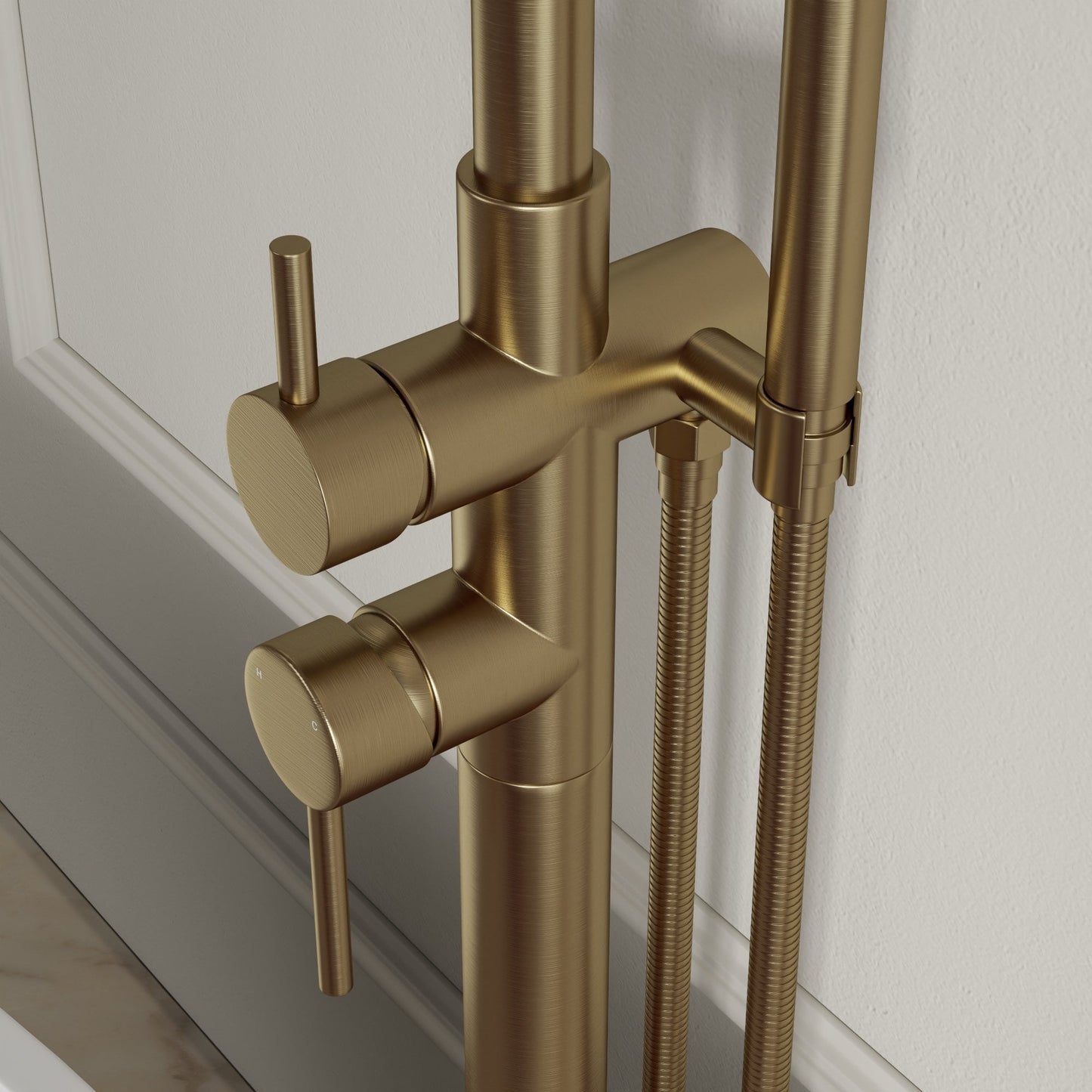 Tyros Floorstanding Bath Shower Mixer Tap