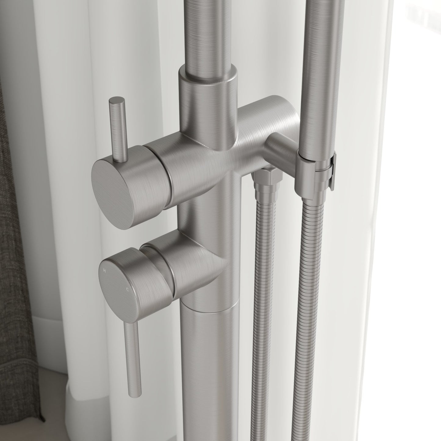 Tyros Floorstanding Bath Shower Mixer Tap