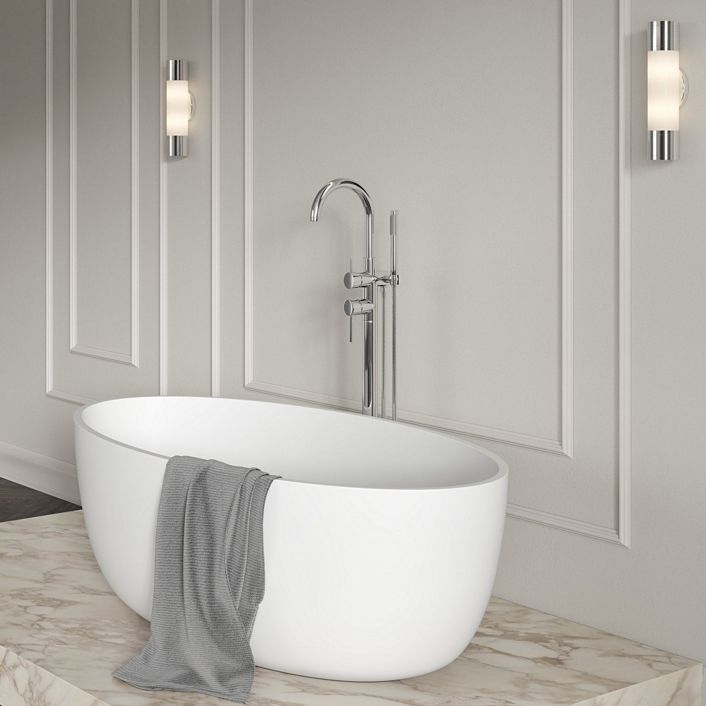 Tyros Floorstanding Bath Shower Mixer Tap