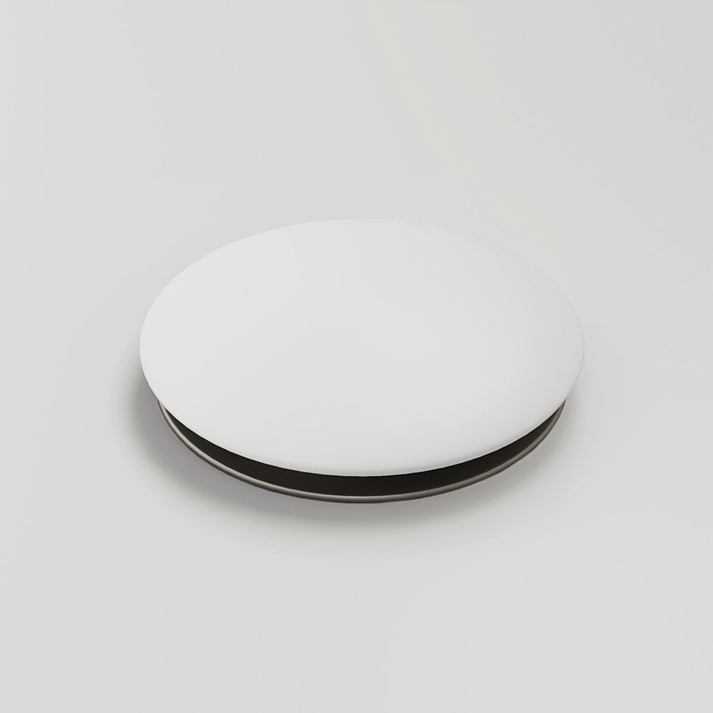 White Bath Waste Cover