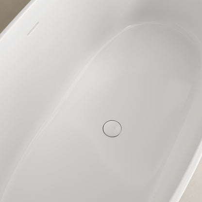 White Bath Waste Cover