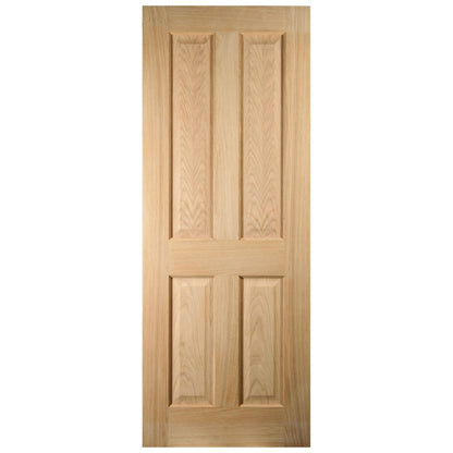 White Oak Internal Unfinished Oregon 4 Panel Door (121794)