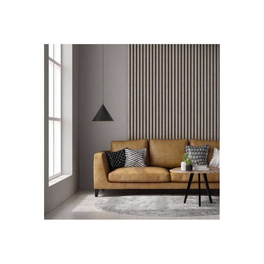 Liberty | Elevation Acoustic Fully Finished Light Grey Slat Wall Panelling Sample (SKU-343126-SAMPLE)