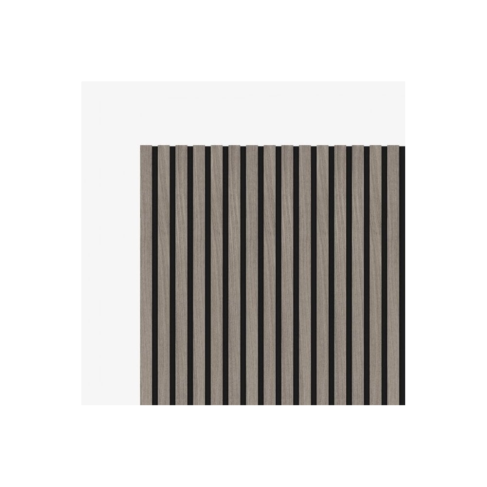 Liberty | Elevation Acoustic Fully Finished Light Grey Slat Wall Panelling Sample (SKU-343126-SAMPLE)