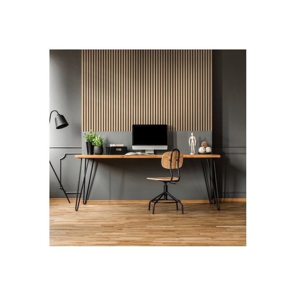 Liberty | Elevation Acoustic Fully Finished Oak Slat Wall Panelling Sample (SKU-343125-SAMPLE)