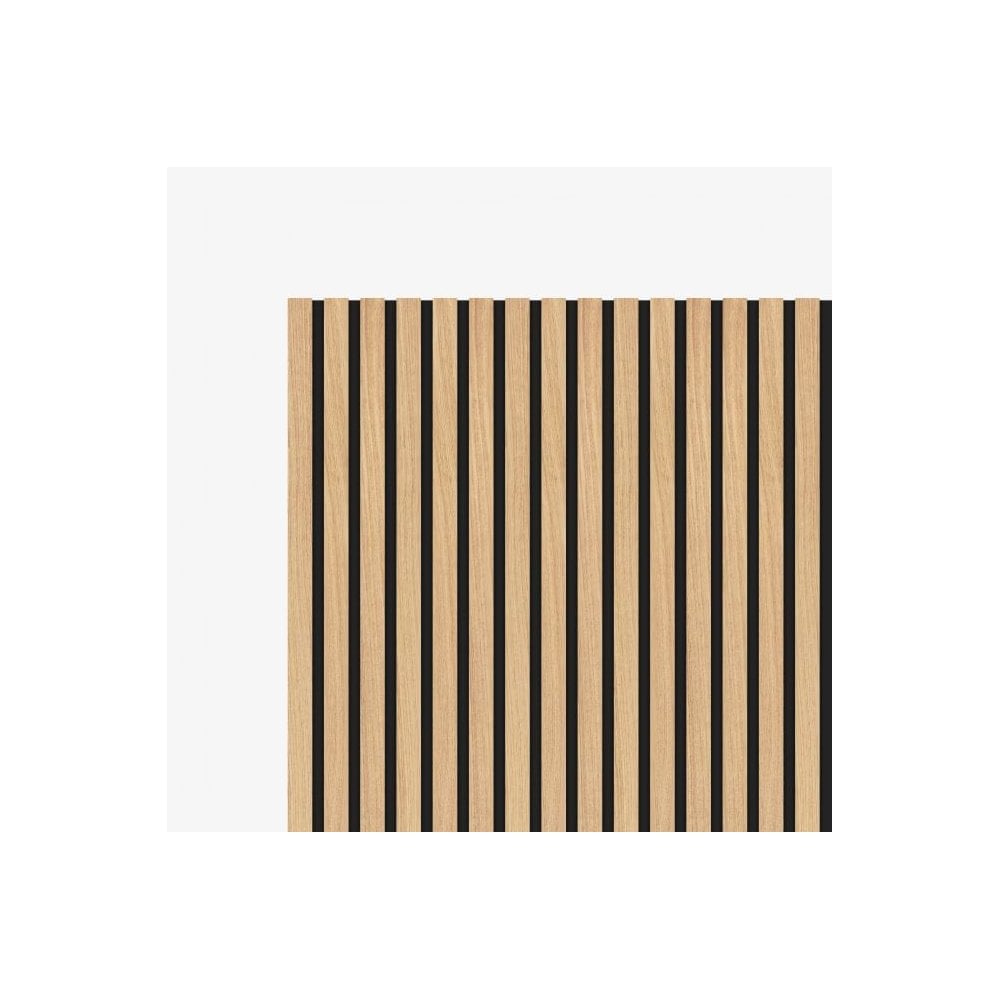 Liberty | Elevation Acoustic Fully Finished Oak Slat Wall Panelling Sample (SKU-343125-SAMPLE)