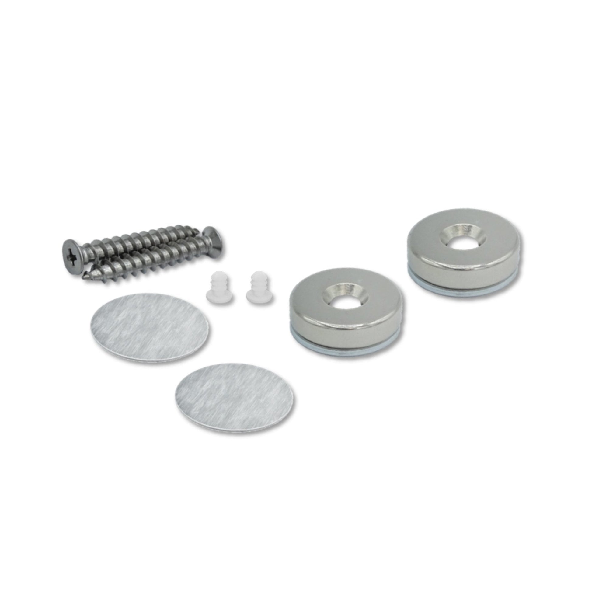 12mm Flush Mounted Countersunk Magnetic Catch - Satin Stainless Steel (122068)