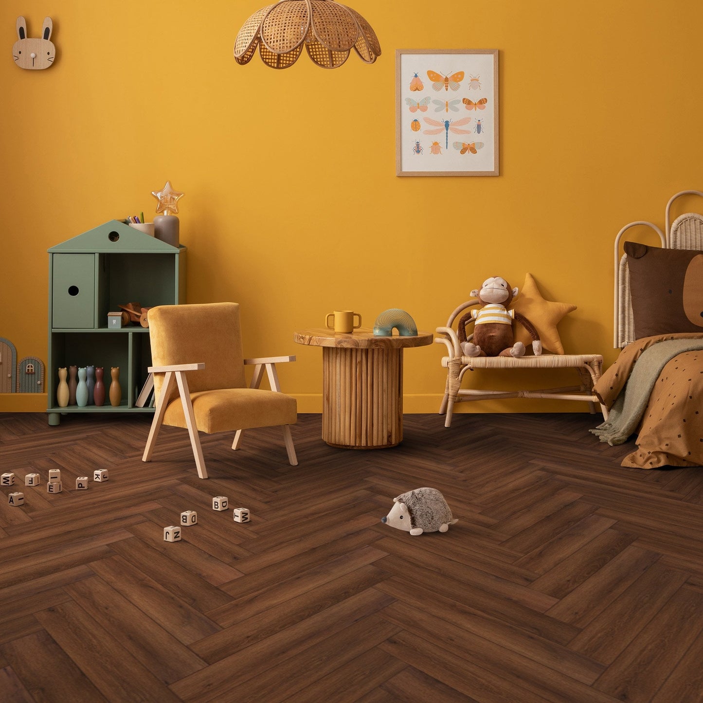 Leader-Tec | Dusk Oak - Comfort Luxe 12mm Laminate Herringbone Flooring (2296-12CL)