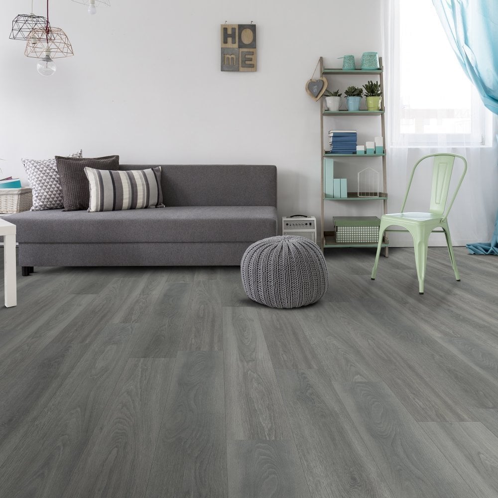 Silver Grey Oak - Comfort Luxe 12mm Laminate Sample (SKU-343966)