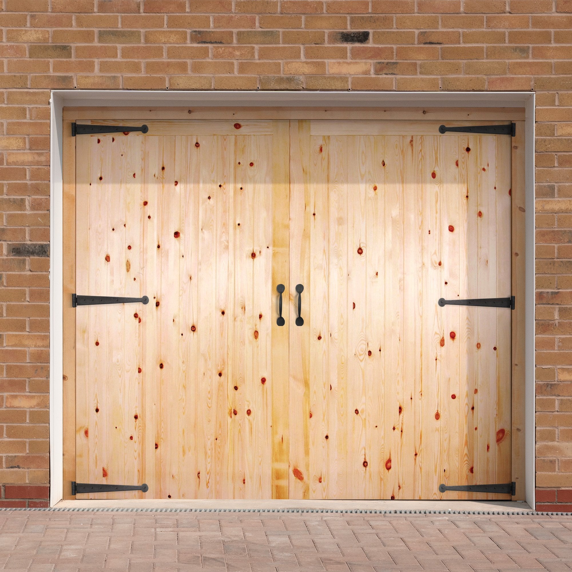 Liberty Doors Redwood External Unfinished Solid Framed, Ledged and