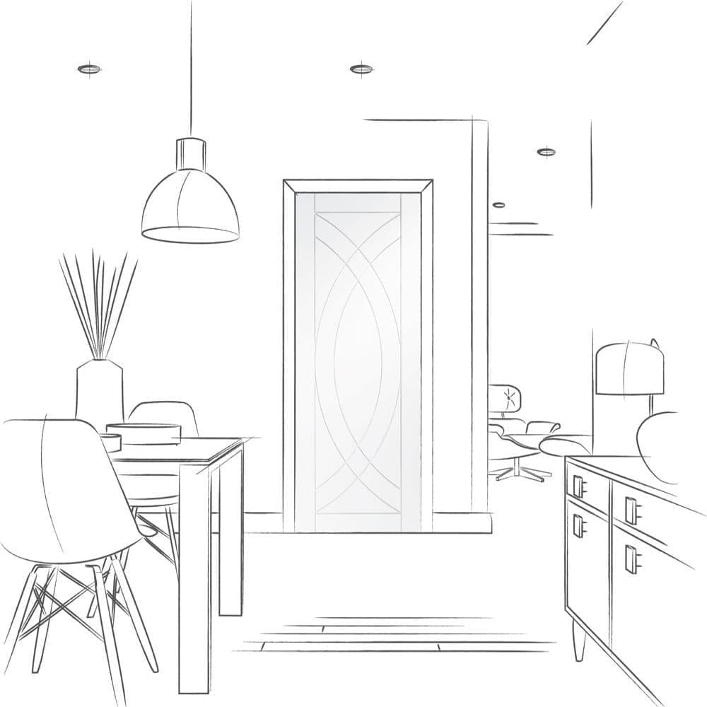 Internal White Primed Torino Door (IWPTUD)