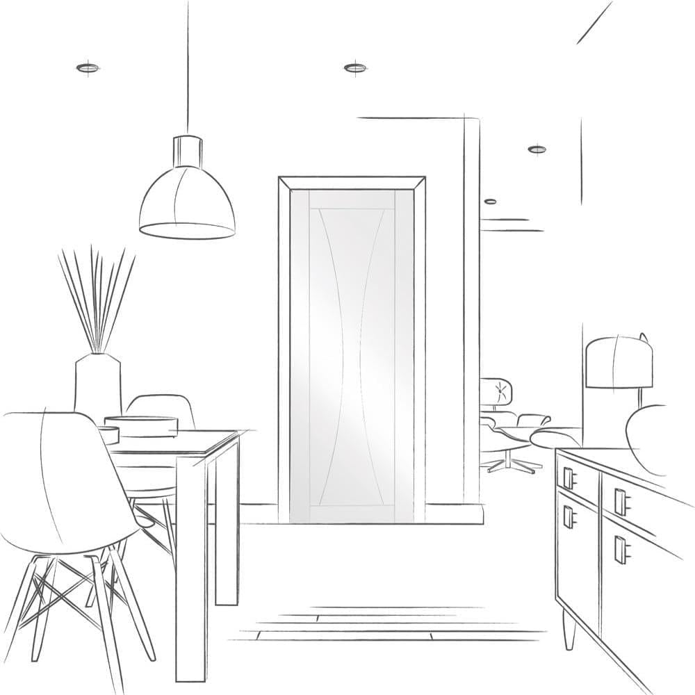 Internal White Primed Venice Door (76444)