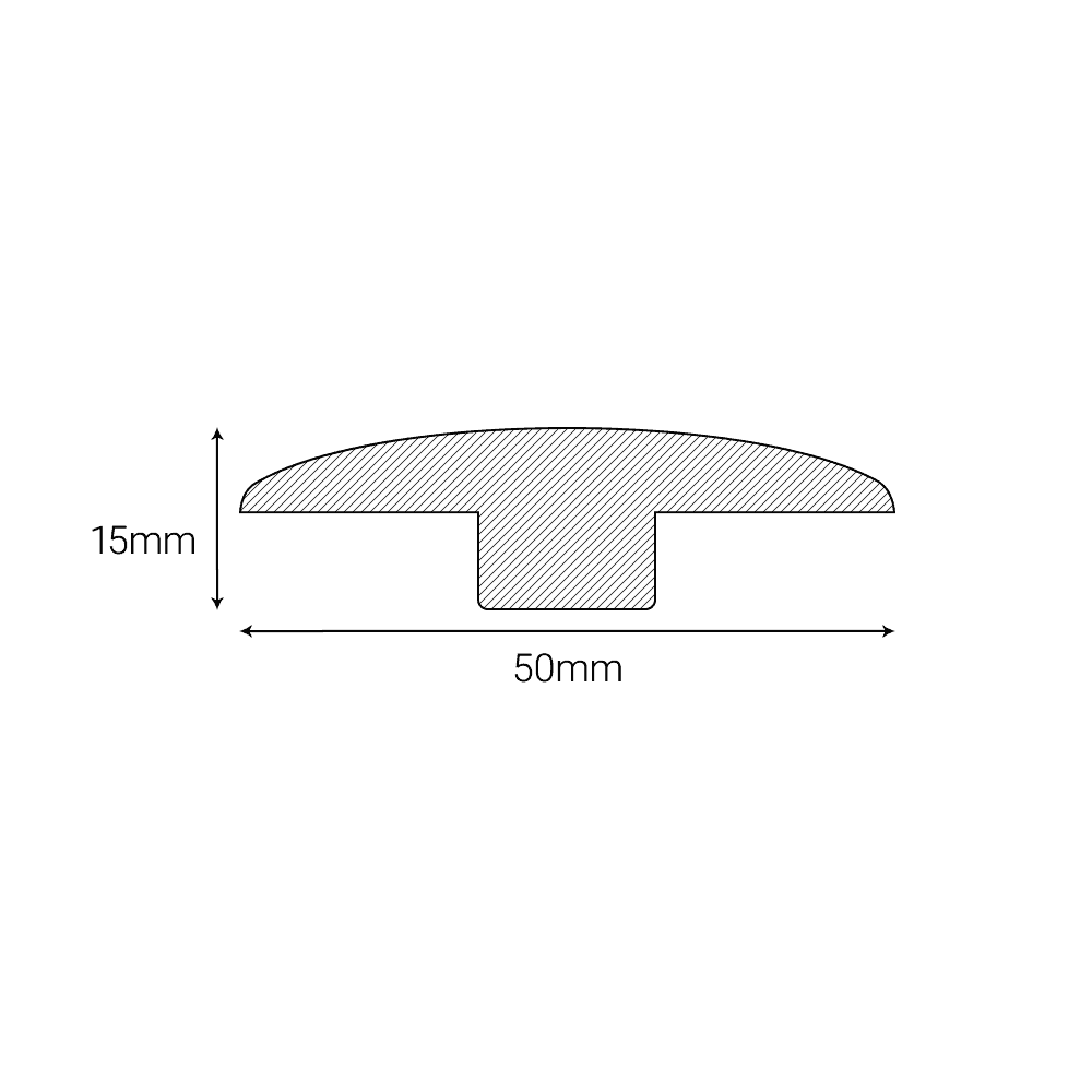 Carbonised Strand Woven - Door Profile 15mm Lacquered Door Profile (194617)
