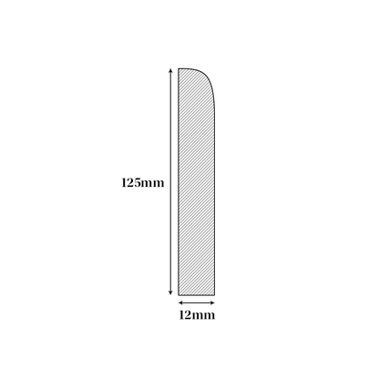 Natrual Strand Woven - Skirting Board 12mm Lacquered Skirting Board (194616)