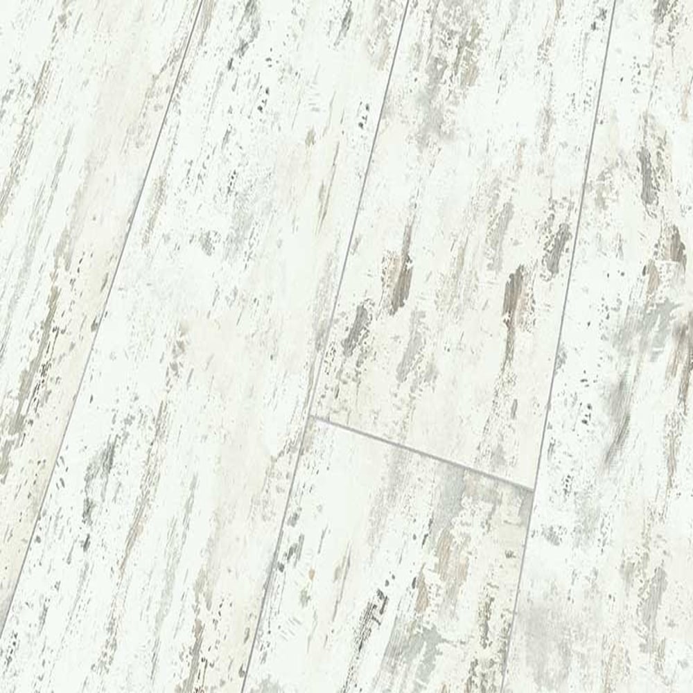Antique White - Lustre 8mm High Gloss Laminate Flooring (84874)