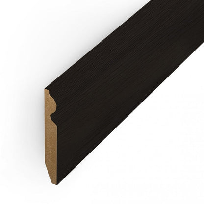 Black - 2.4m Torus Laminate Skirting Board (84894)
