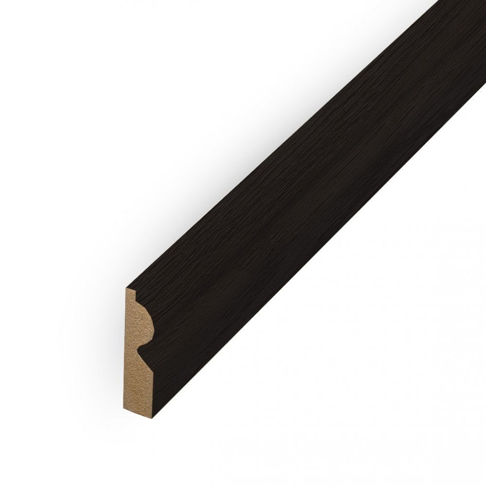 Black - 2.4m Torus Laminate Skirting Board (84894)