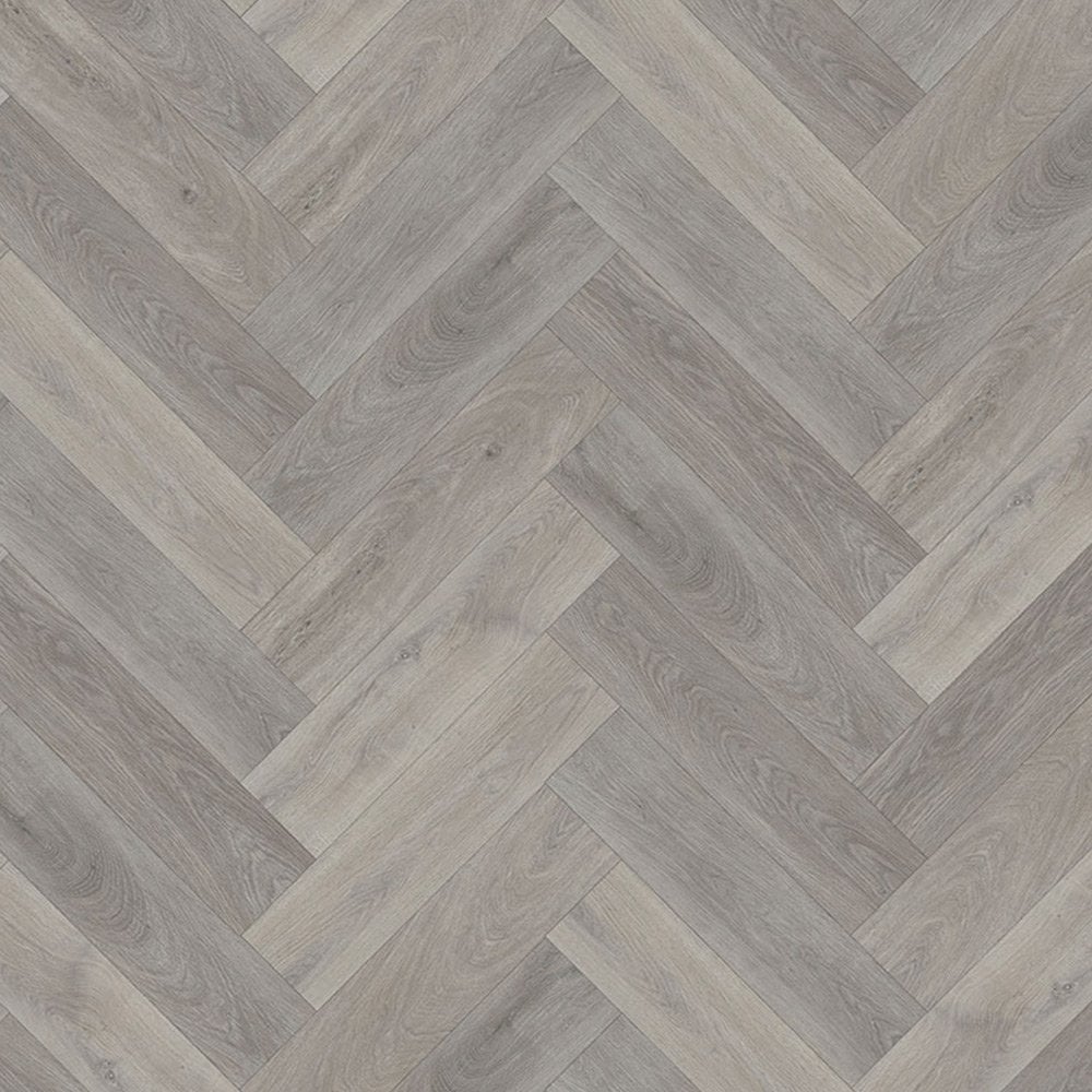 Light Grey Oak - Herringbone SPC 5.5mm Rigid Core Vinyl Flooring (85860)