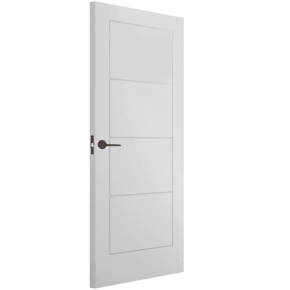 White Internal Moulded Smooth Lifestyle Ladder FD30 Fire Door (89279)
