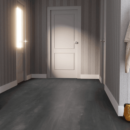 Chania Anthracite - Lustre Stone 8mm High Gloss Laminate Flooring (108089)