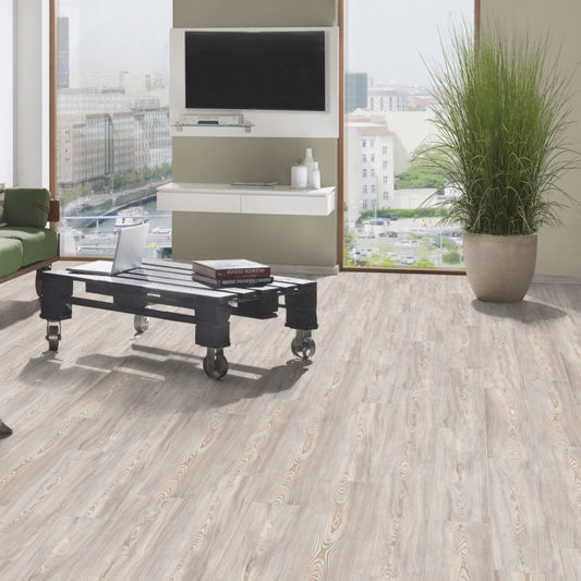 Pearl Scandi Larch - Vintage Classic 10mm Handscraped Laminate Flooring (108473)
