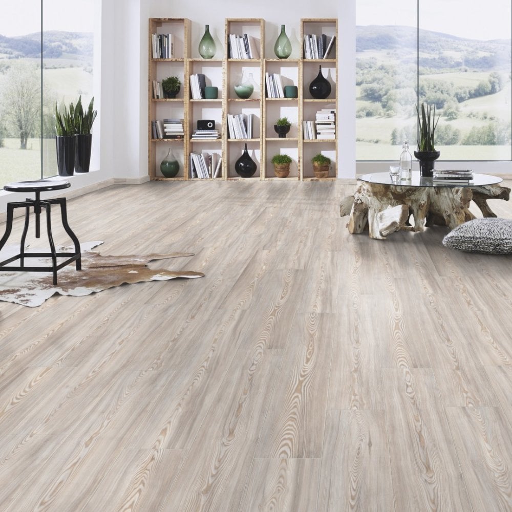 Pearl Scandi Larch - Vintage Classic 10mm Handscraped Laminate Flooring (108473)