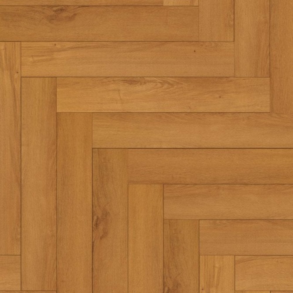 Warm Harvest Oak - Comfort Luxe 12mm Laminate Herringbone Sample (SKU-343979)