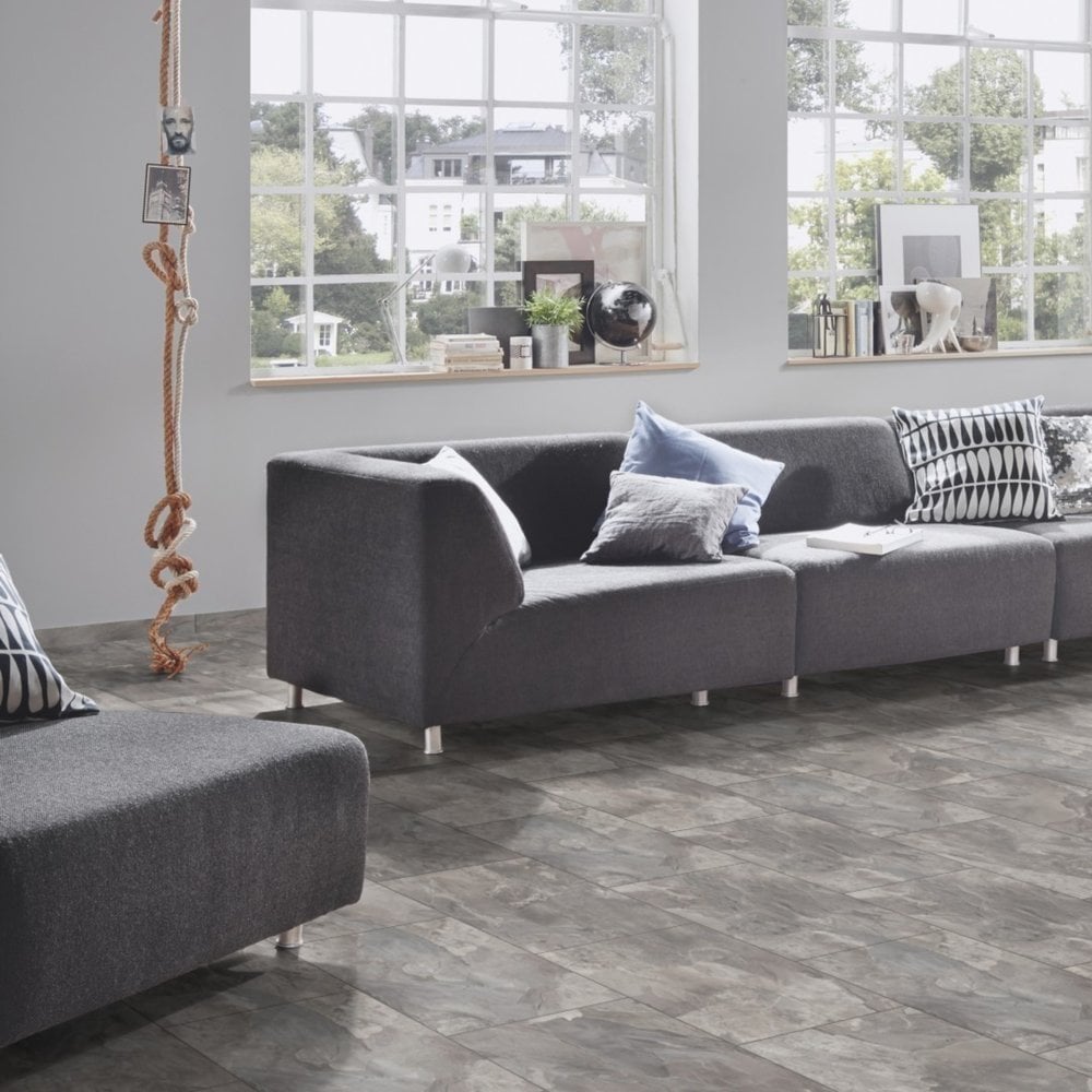 Krono Original | Silverado Slate Impressions 8mm Moisture Resistant Laminate Sample - K387 (SKU-344608)