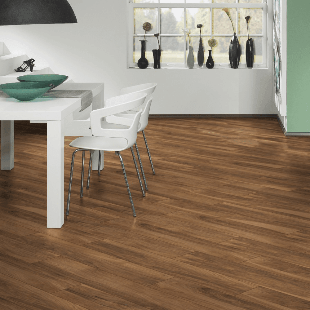 Krono Original | Appalachian Hickory Atlantic 10mm Handscraped Moisture Resistant Laminate Sample - 8155 (SKU-344609)