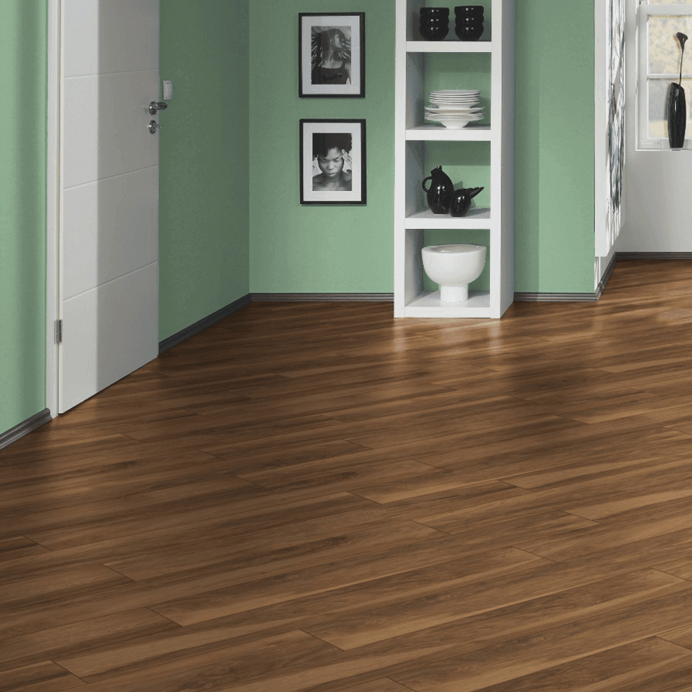 Krono Original | Appalachian Hickory Atlantic 10mm Handscraped Moisture Resistant Laminate Sample - 8155 (SKU-344609)