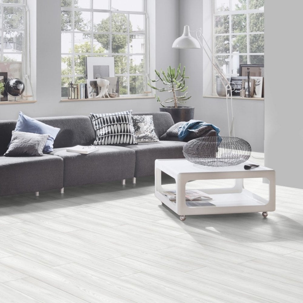 Krono Original | Virgin Scandi Larch - Atlantic 10mm Handscraped Moisture Resistant Laminate Sample (SKU-344669)