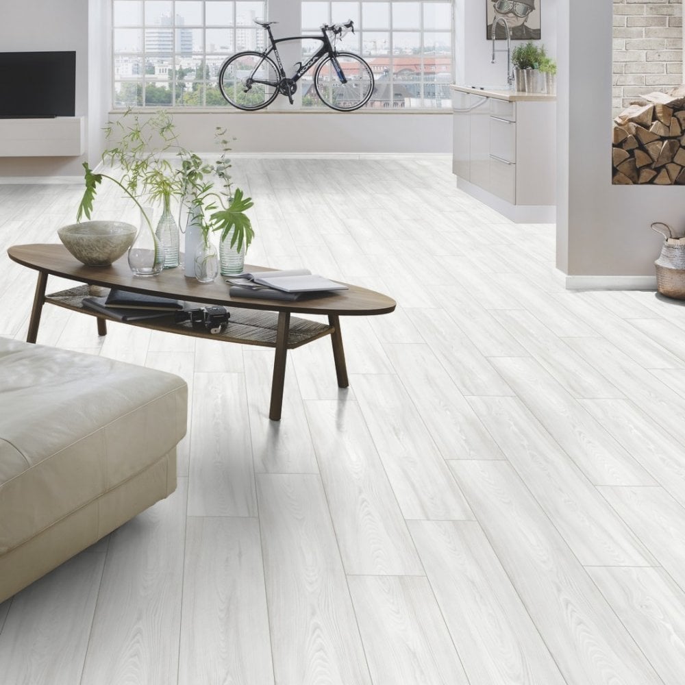 Krono Original | Virgin Scandi Larch - Atlantic 10mm Handscraped Moisture Resistant Laminate Sample (SKU-344669)