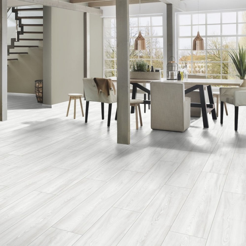 Krono Original | Virgin Scandi Larch - Atlantic 10mm Handscraped Moisture Resistant Laminate Sample (SKU-344669)