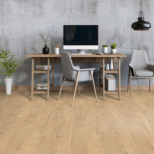 Krono Original | Sherwood Oak Eurohome Vario+ 12mm Laminate Sample - 5985 (SKU-344628)