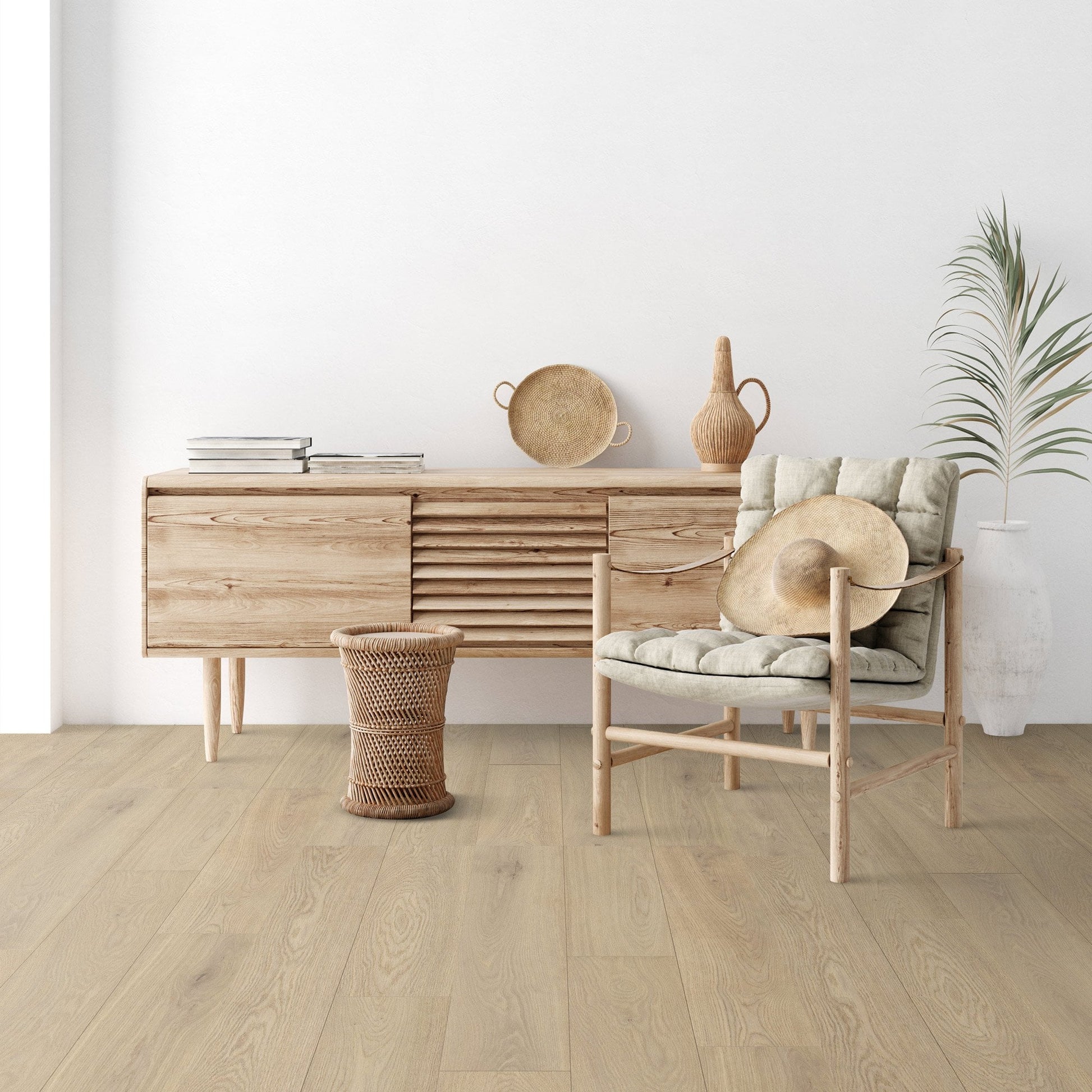 Rope Ethereal Oak - Atlantic 10mm Handscraped Moisture Resistant Laminate Flooring (122442)